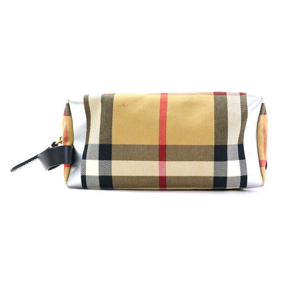 Burberry Handbags - Burberry Silver Check Bag Canvas Shoulder